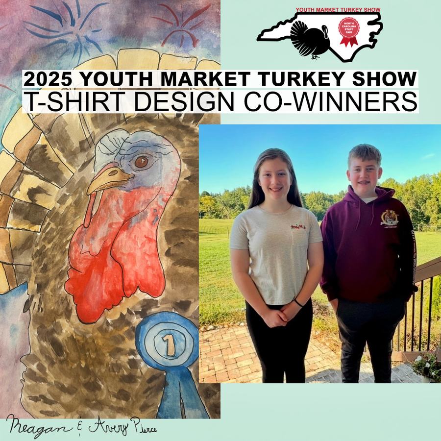 artwork design of a turkey with award ribbon