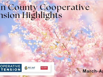 Yadkin County Cooperative Extension Highlights- January-February 2025 Spring (Flowers in Bloom)