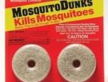 Mosquito dunks are available to pick up at your local convience store