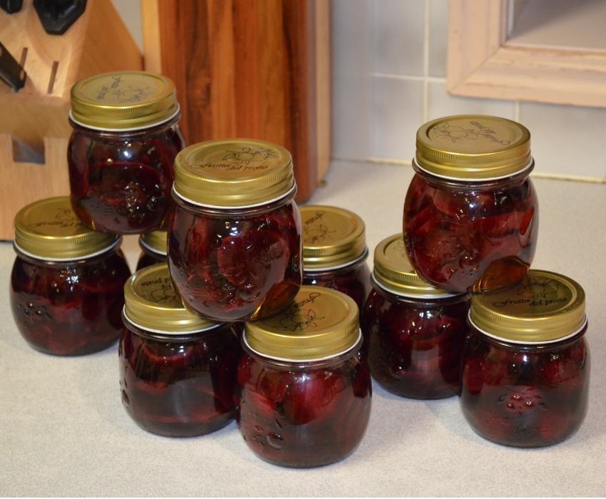 jam jars on counter