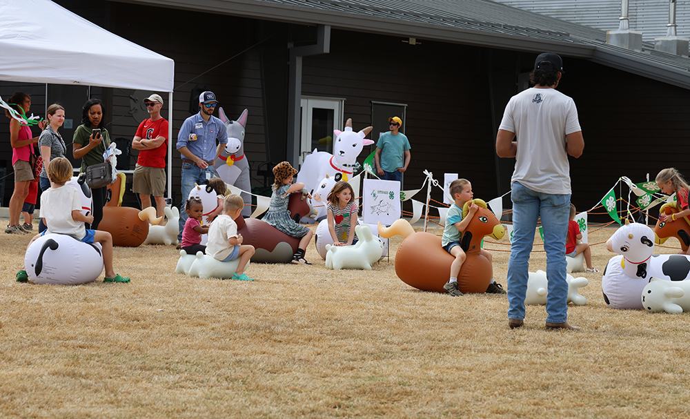 Everybody had great fun at the 4-H Kids' Zone!