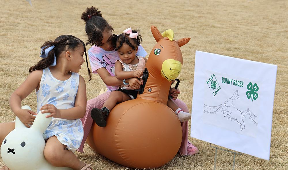The bouncy critters proved to be a popular addition to the 4-H Kids' Zone.
