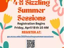 2025 4-H Sizzling Summer Sessions flier-Registration link and information