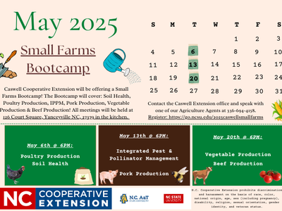 small farms bootcamp calendar