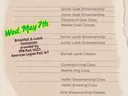 Schedule for the 2025 4-H Livestock Show