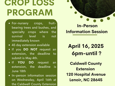 Ag Disaster Relief Meeting Flyer