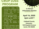 Ag Disaster Relief Meeting Flyer