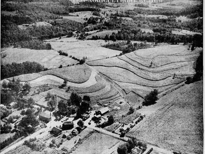 1954 Photo of the Arthur Family Farm at the intersection of Brevard Road and Long Shoals Road, Avery's Creek Community, South Buncombe County.