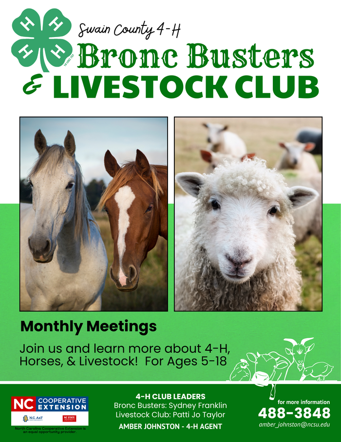 BASIC Joint Club MEETING LivestockBronc Busters