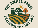 The Small Farm Leadership 360 Initiative logo with barn, silo, fields, sun, and tree