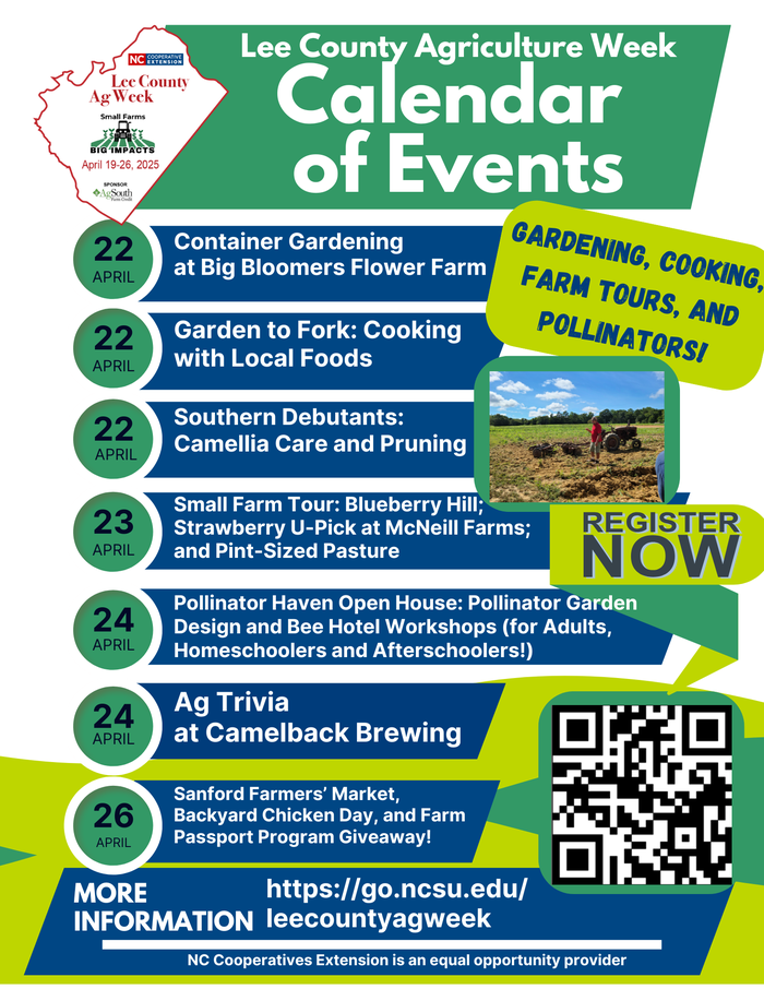 2025 Lee County Ag Week Calendar of Events