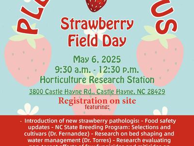 Strawberry Field Day — May 6, 2025, 9:30 a.m.–12:30 p.m.