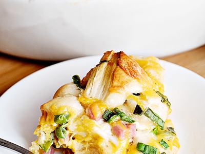 Ham and Cheese Pull-Apart Bread