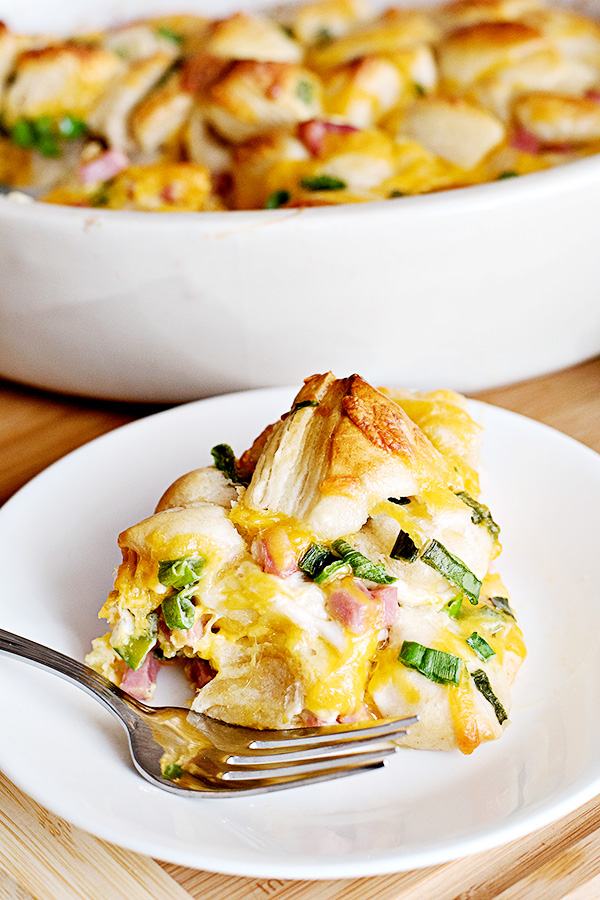 Ham and Cheese Pull-Apart Bread