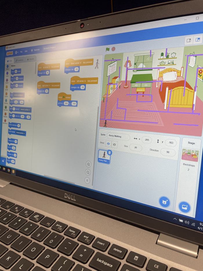 An example of a game being created.