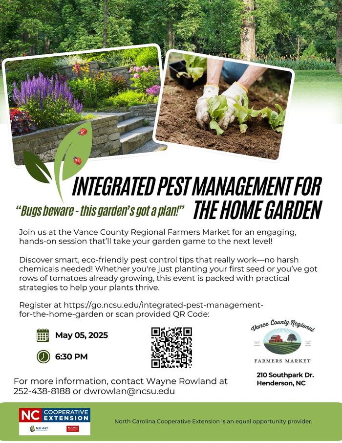 Integrated Pest Management for the Home Garden