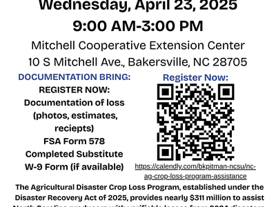 NC Agricultural Crop Loss Program