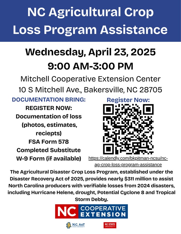 NC Agricultural Crop Loss Program