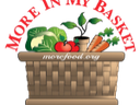 Basket with vegetables and More In My Basket written above it