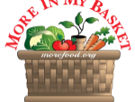 Basket with vegetables and More In My Basket written above it