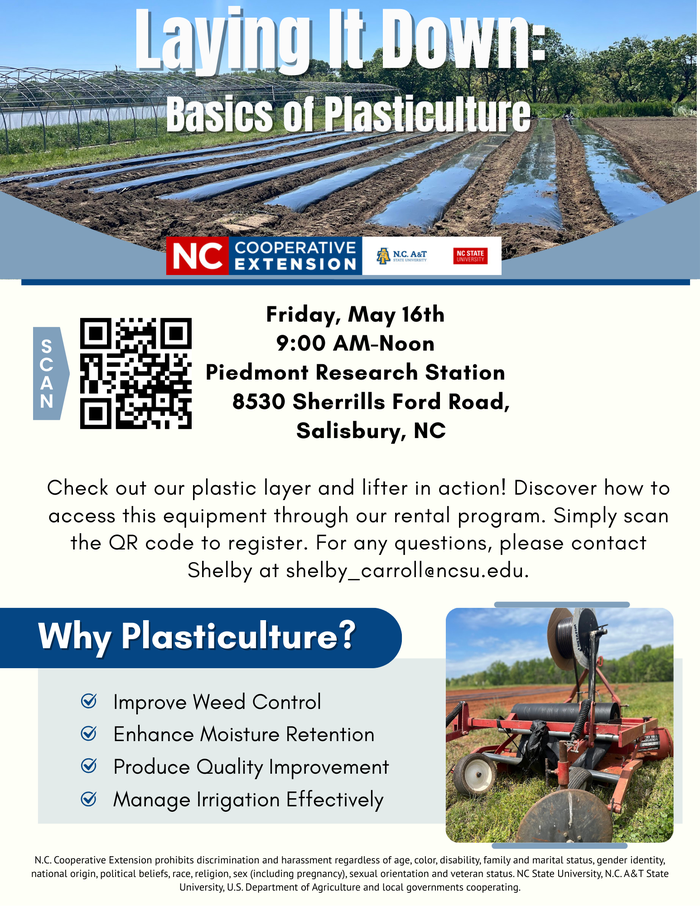 Laying It Down: Basics of Plasticulture Flyer