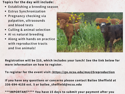 Flier with event details