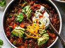Easy Slow Cooker Sweet Potato Chili with Beans