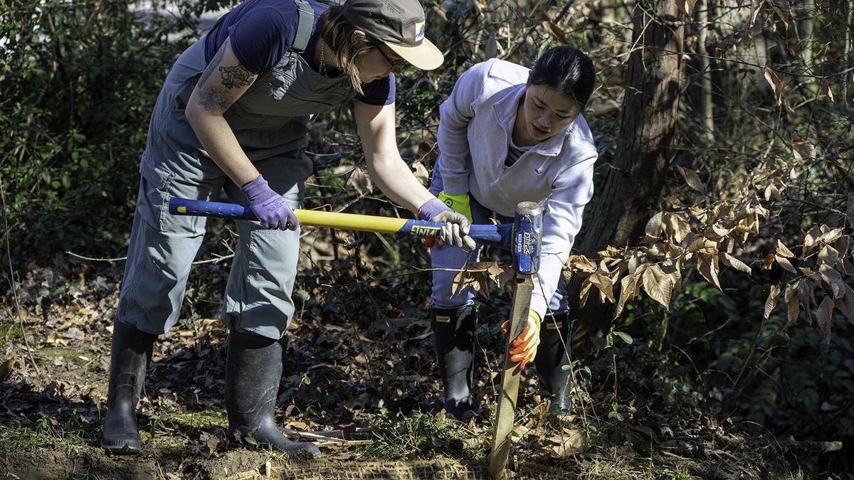 Dominick Smalls, a project manager with the city’s engineering services department