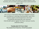 Starting an NC food business workshop — Apr 29, 1–5pm; NC Cooperative Extension; QR code