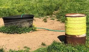 Fly traps near sources of water.