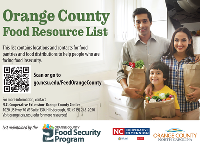 Food Security Orange Food Resource List