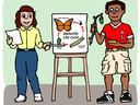 Children doing a presentation.