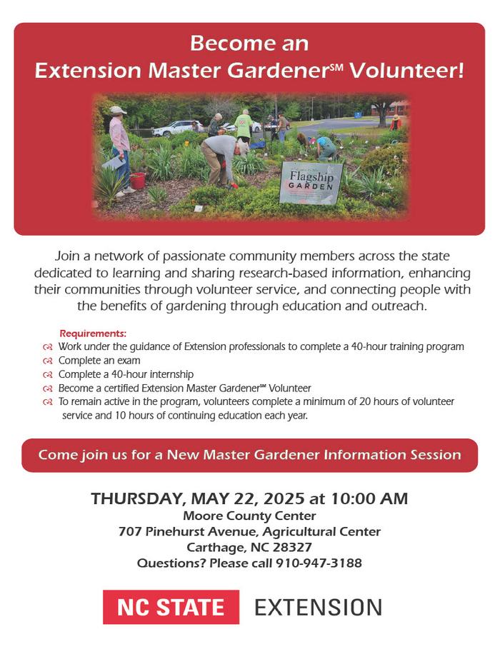 The benefits and requirements of an Extension Master Gardener Volunteer.