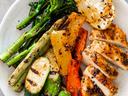 30-minute easy grilled chicken and vegetables