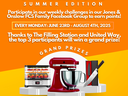 FCS FAMILY CHALLENGES SUMMER EDITION Participate in our weekly challenges in our Jones & Onslow FCS Family Facebook Group to earn points. EVERY MONDAY: JUNE 23RD - AUGUST 4TH, 2025 Thanks to The Hilling Station and United Way, the top 3 participants will 