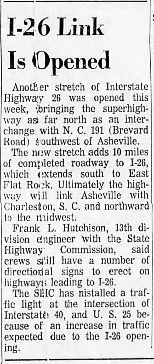 Asheville Citizen newspaper. Thursday, July 27 1967. Page 1. 