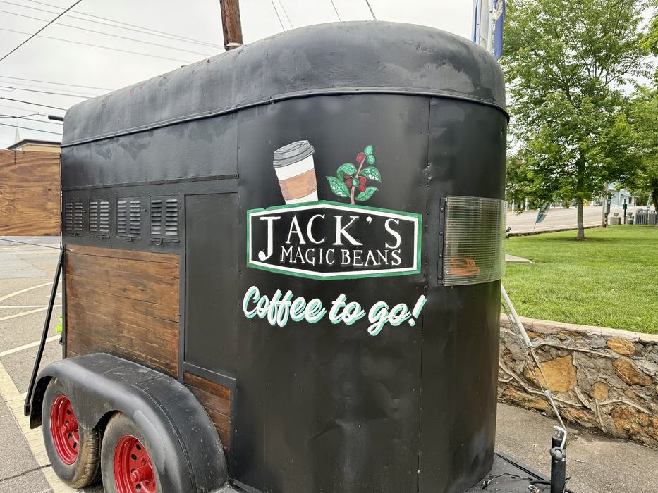Jack's magic beans Coffee to go trailer.