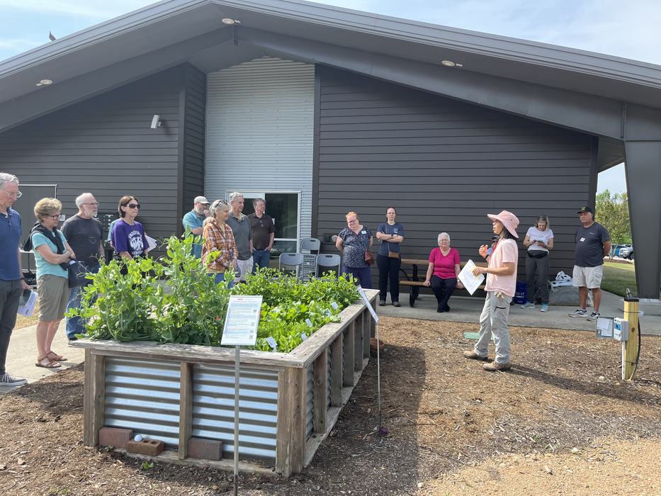 master gardeners teaching in their demonstration garden