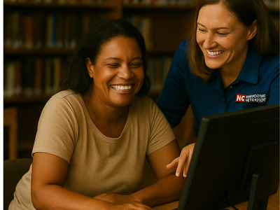 Taneisha beamed as she received a confirmation email about her job application. This was her first time applying online, with guidance from an educator at the Extension Center.