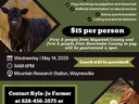 WNC CATTLE REPRO SCHOOL — May 14, 2025; Mountain Research Station; $15; contact 828-456-3575