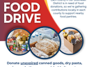 Flyer for the Southeast District NCCEAPA Food Drive. Takes place May 1–30, 2025, at local Extension offices across the Southeast District. Includes a link to learn more at go.ncsu.edu/sedncceapa-food-drive.