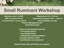 Small Ruminant Workshop — June 14, 2025 at WNC Livestock Center, Canton, NC