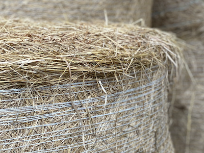 Bales of hay.