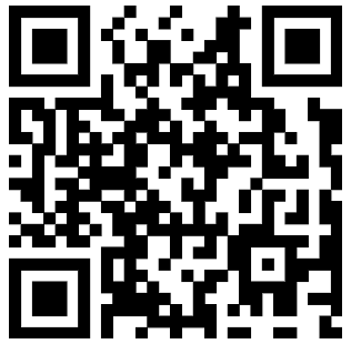 QR code with black squares on white background