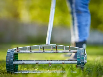 Aerating the soil