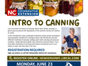 intro to canning - MR and ED