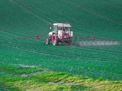tractor in field