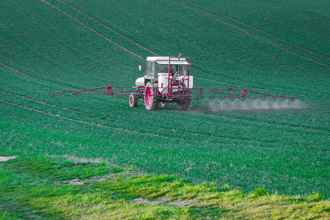tractor in field