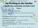 flyer about the garden party