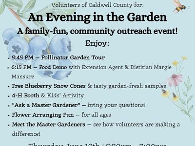 flyer about the garden party